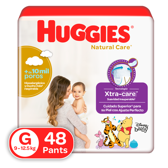 Pantaloncitos Huggies Natural Care Etapa 3/G 48uds